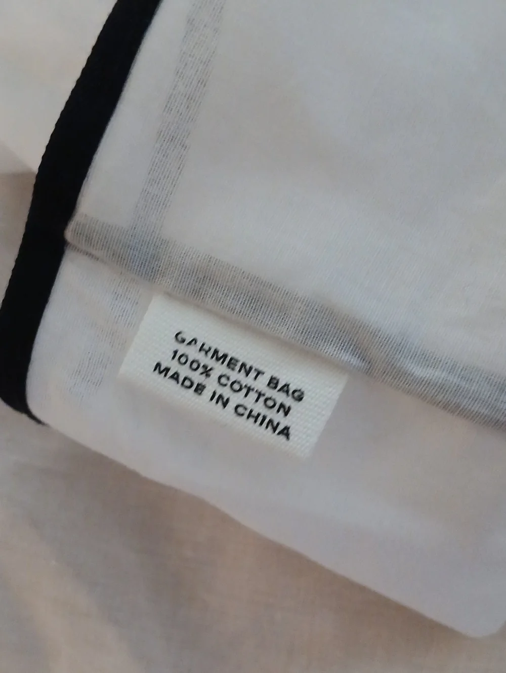 CHANEL White And Black Garment Bag Storage And Protection  Garment Cover